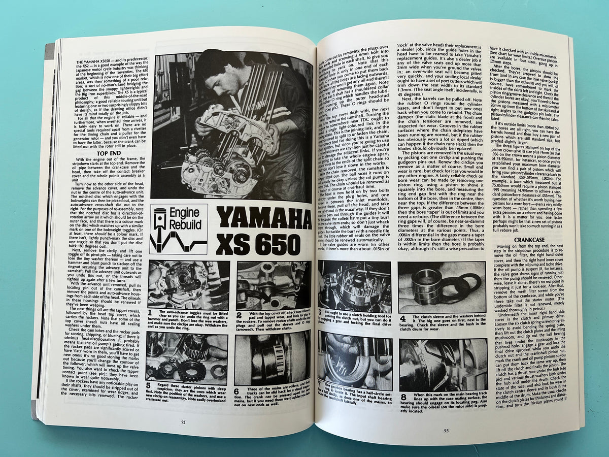 Yamaha XS 650 Performance Portfolio 1969 1985 Reference Book