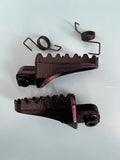 Motorcycle ATV MotoCross Dirt Bike Black Aluminum Anti-Slip Foot Peg Set*