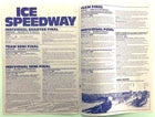 Vintage 1986 Tee Mill Tours LTD Ice Speedway Long Track Travel Brochure
