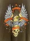 Biker Graphic Black Muscle Tee Liberty Freedom Justice Size XL 46-48*
