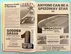 1985 World Speedway Championship Odsal Stadium Bradford Program with traveler itinerary fromUS