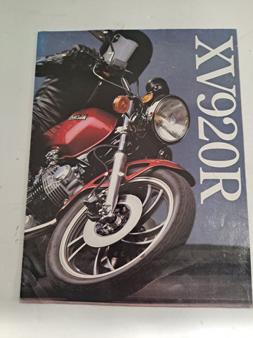 1981 Yamaha XV920R Sales Brochure folds out as Poster